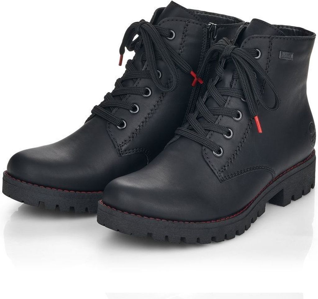 Rieker Schnürstiefel - Tiefschwarz Kunstleder Größe: 39 Produktbild 78