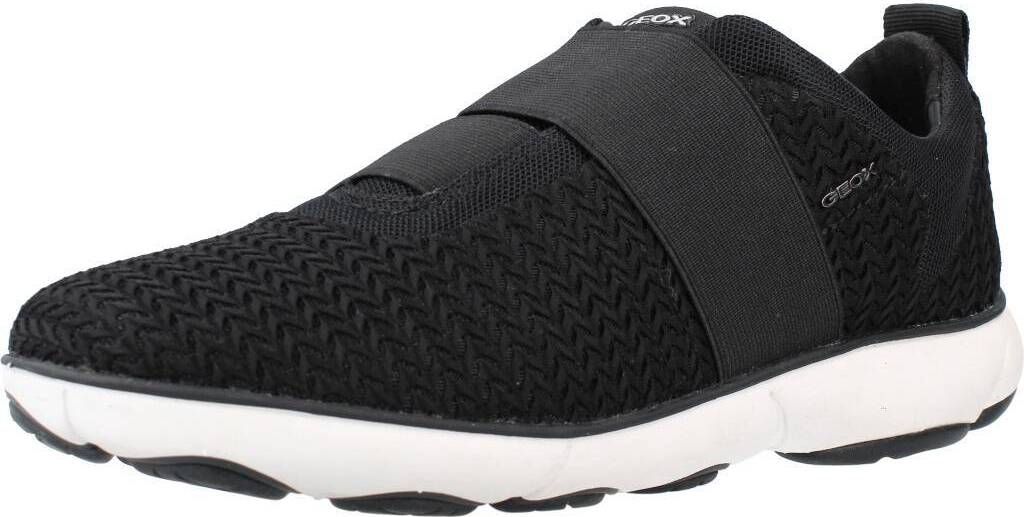 GEOX D NEBULA B Bequemer und Atmungsaktiver Sneaker für Damen und Herren Schwarz