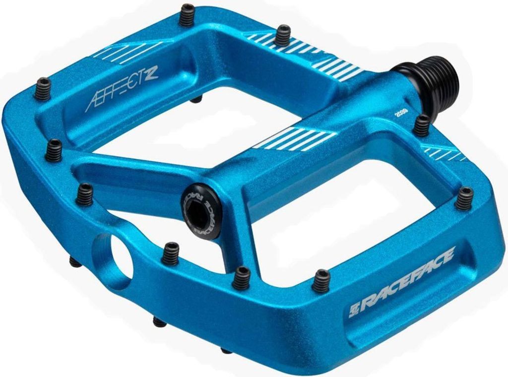 Race Face Aeffect R Plattform-Pedal, blue - robustes Flatpedal für Trail und ...