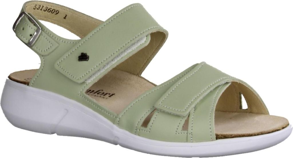 Finn Comfort Nadi Damen Sandale Wechselfußbett Leder Mint - Produktbild 
