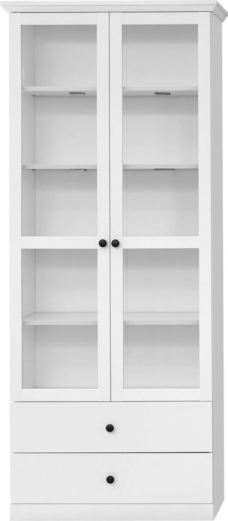 trendteam Wohnen Vitrine BrandsonBaxter Weiß Nachbildung 81 Produktbild 