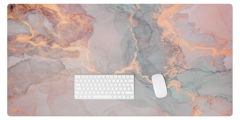 Abstraktes Aquarell – Schreibtischunterlage – Rutschfeste Tischunterlage – Schreibtischmatte für Büro & Zuhause – Schreibunterlage – Ma...