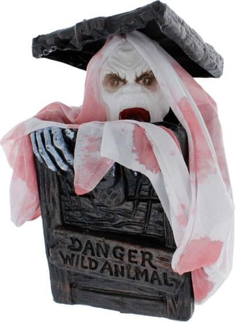 Halloweendeko - Box mit Schädel - ca. 30 x 16 x 16 cm