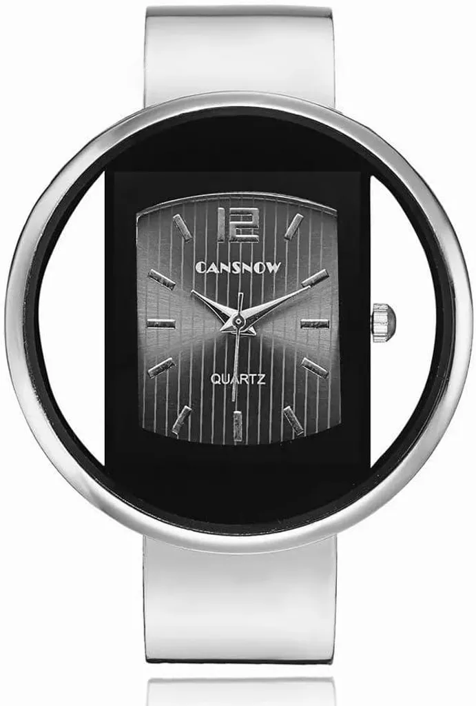 Orologio sferico da donna in argento - Elegante orologio con bracciale in metallo, movimento al quarzo e chiusura sicura per l'uso quotidiano, l'ufficio e le occasioni speciali