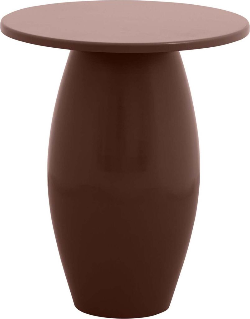 FURNLUX Beistelltisch Tarim Rot 40cm / Hauptfarbe: Rot / Abmessungen: 40 x 40 x 50 cm