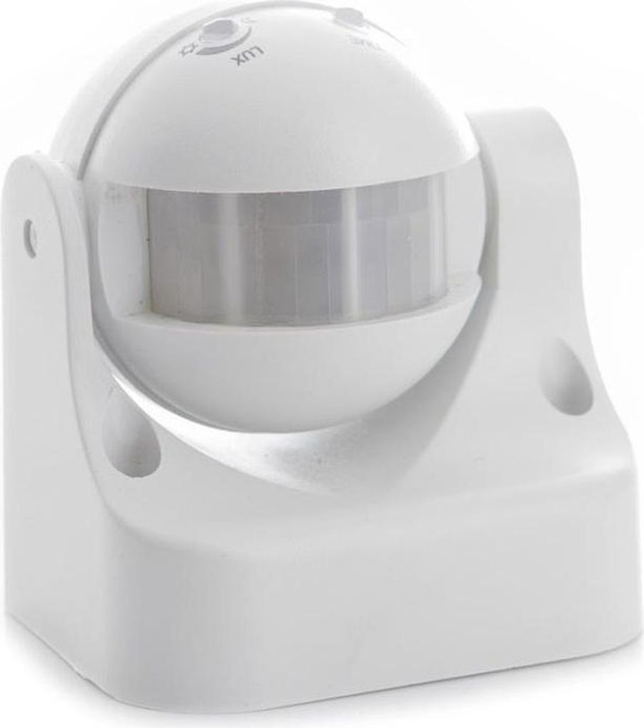 Bewegungsmelder Bewegungssensor Sensor Melder Weiß Lampe 180°