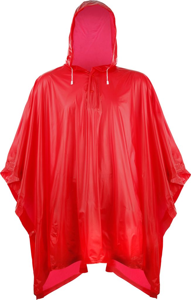 Splashmacs Uni Regenponcho / Regencape RW1494 (Einheitsgröße) (Rot)