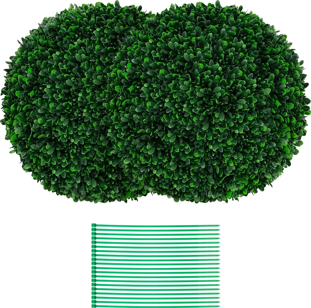 Boule de Buis Artificielle Anti-UV 52cm - Feuillage Dense Haute Qualité