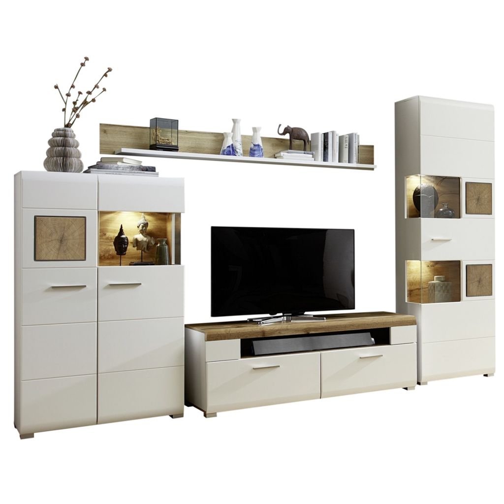 Innostyle Fun Plus Wohnwand Holzwerkstoff/Eiche Altholz Produktbild 
