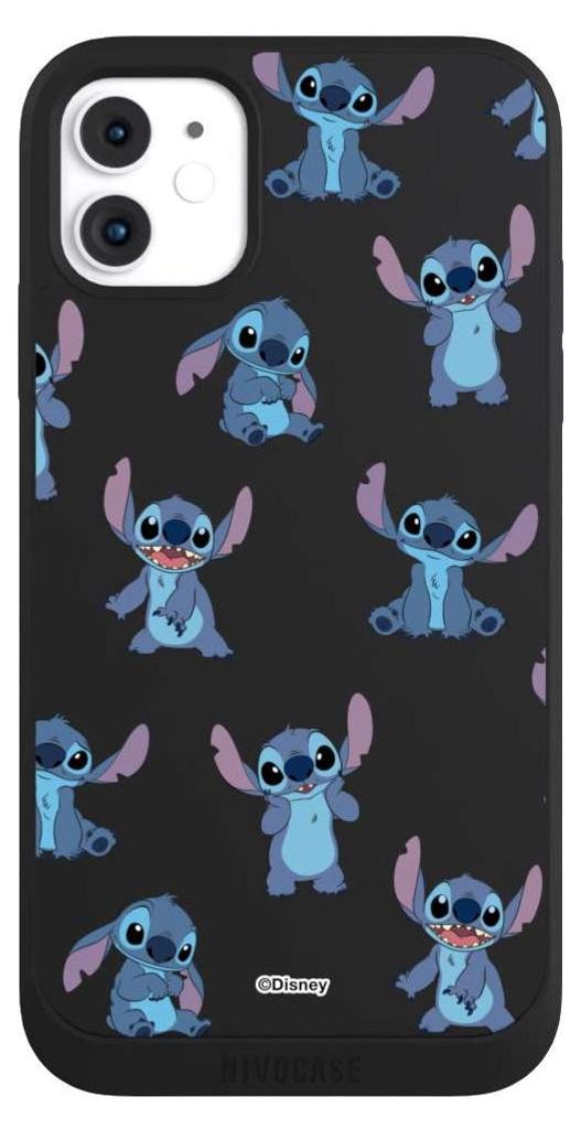 NIVOCASE Handyhülle für Apple iPhone 11 Hülle NIVOpure Case Schwarz Disney Offizielles Lizenzprodukt Lilo & Stitch