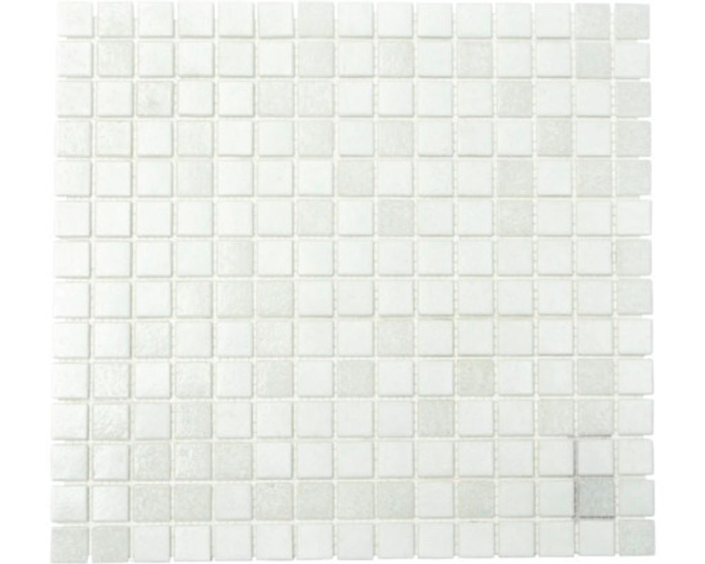 Glasmosaik A 112 mix weiß 30,5x32,7 cm Produktbild 