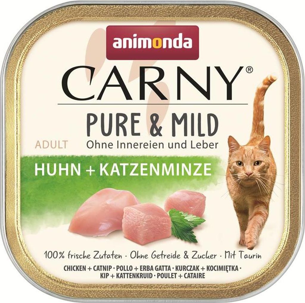 animonda Carny Pure & Mild Adult Huhn + Katzenminze 100 g Produktbild 