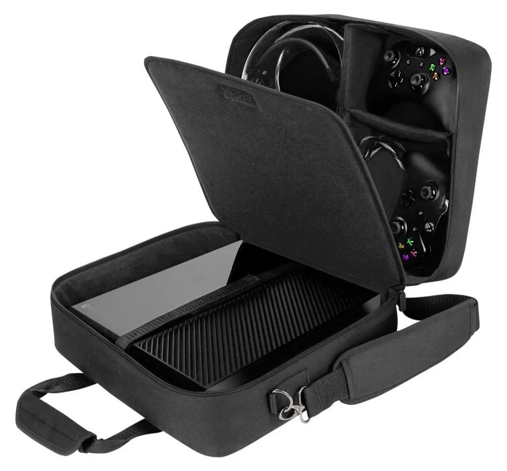 Sac de protection pour consoles avec compartiments modulables et rembourrés