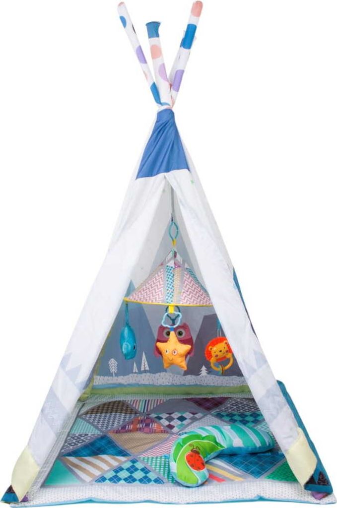 Activity Gym Playmat Spielmatte Krabbeldecke Tipi 2w1 Produktbild 6