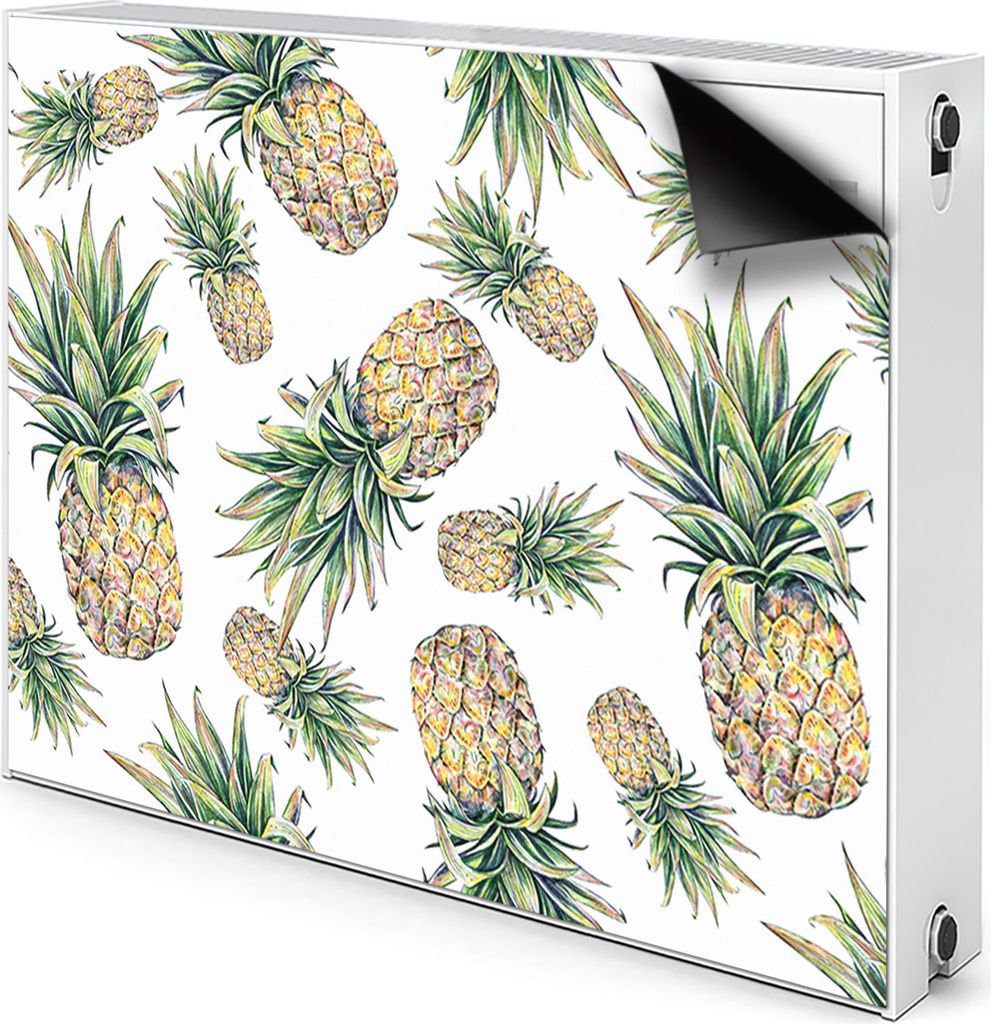 Magnet Heizkörperabdeckung Heizkörperverkleidung Verkleidung Abdeckung 100x60 cm - Ananas