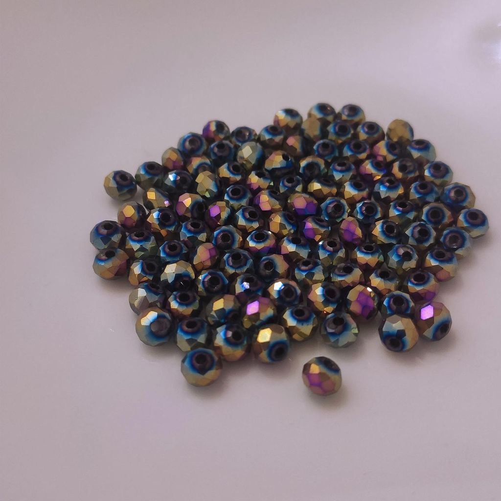 Perles de verre - Type 'facetté' - 60 pièces - 10 mm - Image du produit 