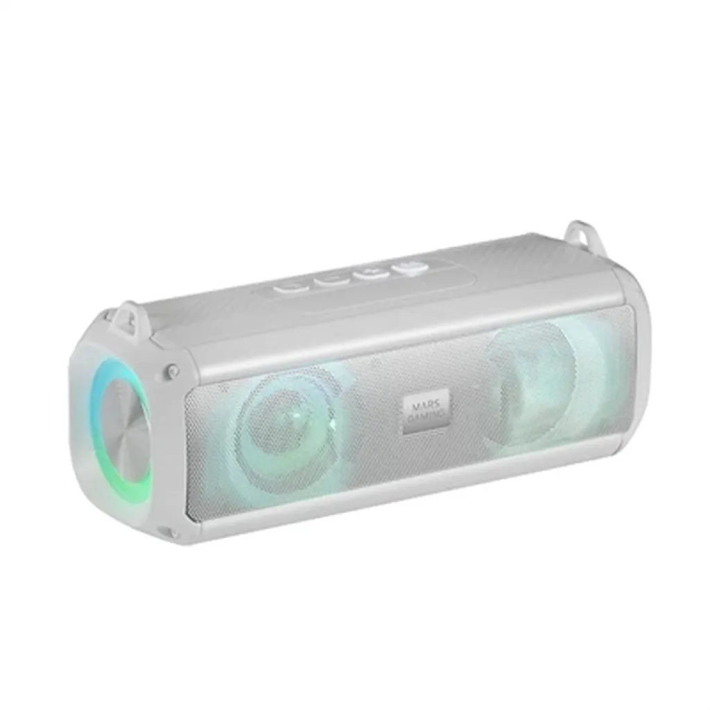Mars Gaming MSB-XT Enceinte Bluetooth Blanche 20W RGB pour PC et Salon