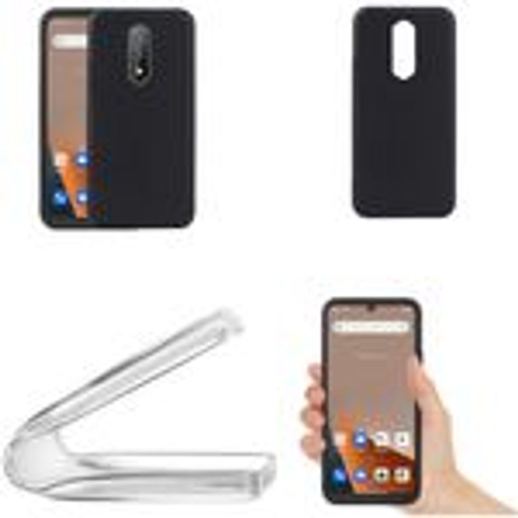Custodia per Blackview BV6300 PRO Portafoglio Pelle PU Protettiva con Supporto Stand Carta Fessura Cover di Pelle Case Flip Cover-Nero