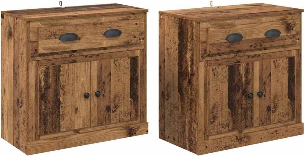 Sideboards 2 pcs Altholz 70 x 35,5 x 67,5 cm Holzwerkstoff