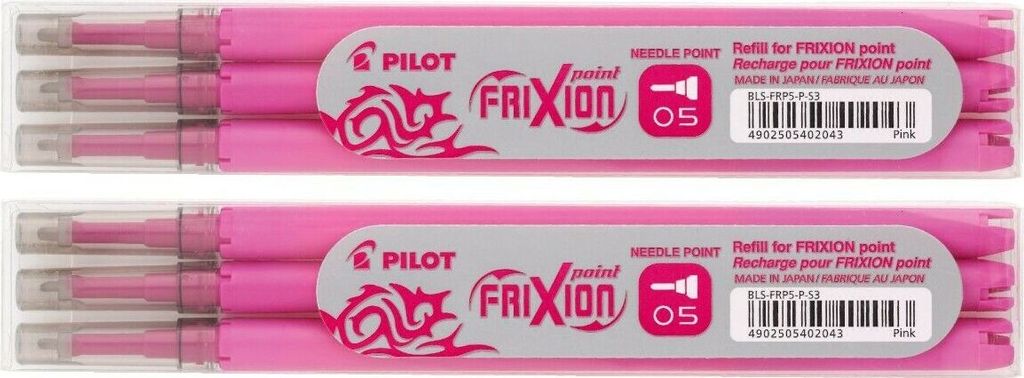 Pilot FriXion Point Ersatzminen 0.5 pink- 6er-Set