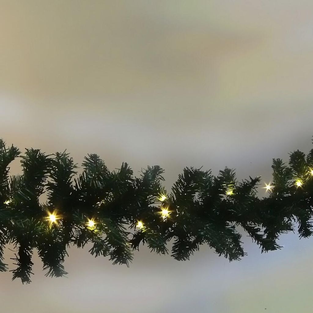 Tannengirlande 2,7 m 40 LED warmweiß IP44 Adapter Produktbild 
