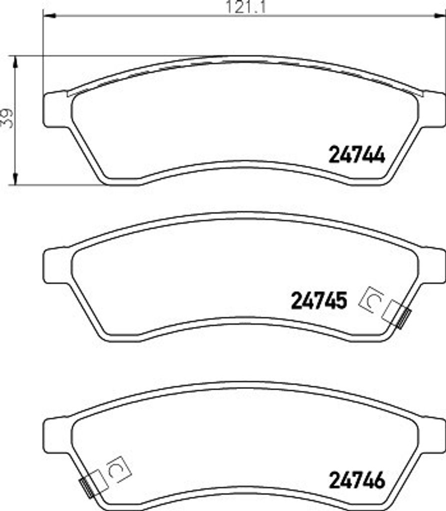 BREMBO Bremsbeläge Satz Hinten für SUZUKI VERONA Stufenheck (US) P 10 060