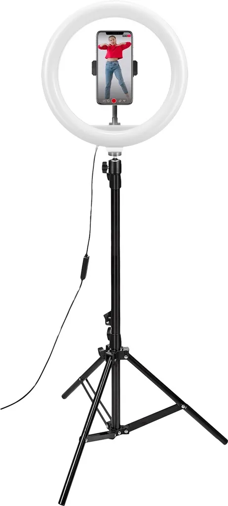 Luce ad Anello 12" CLICKRINGUSB per Trucco e Selfie | Ring Light 160cm