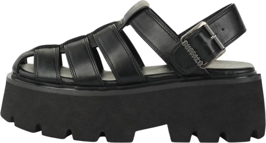 Buffalo Damen Komfort Sandalen Brake Fisher 1602363 Schwarz