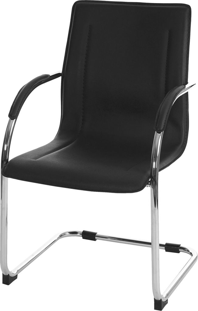 Konferenzstuhl Perm, Besucherstuhl Freischwinger schwarz