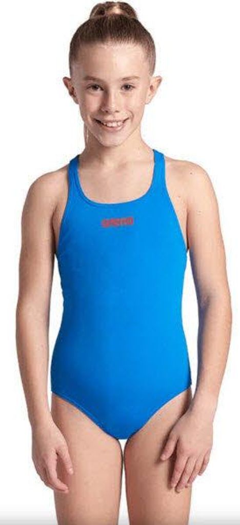 Arena Girls Team Swimsuit Kids Badeanzug Blau 116