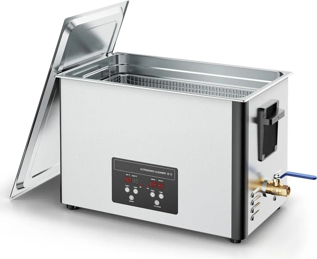Nettoyeur à ultrasons 30L 480W 40kHz en acier inox pour carburateurs