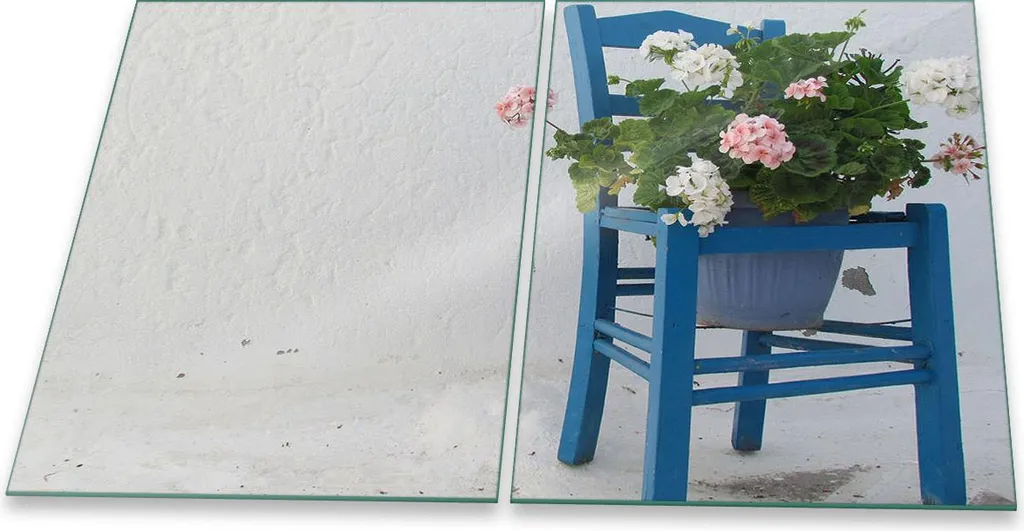 Copri Piano Cottura 2 Pezzi 40x52 Fiori - Trasforma la tua Cucina in Vetro