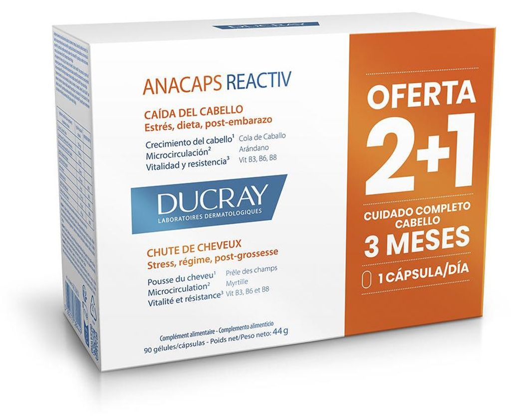 ANACAPS REACTIV reactive hair loss food supplement 90 units Produktbild 