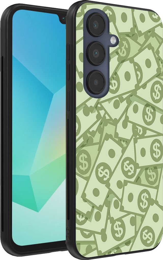 Smartphonica Telefon Fall geeignet für Samsung Galaxy A16 mit Geld Impressum - TPU Backcover Fall mit Geld Design