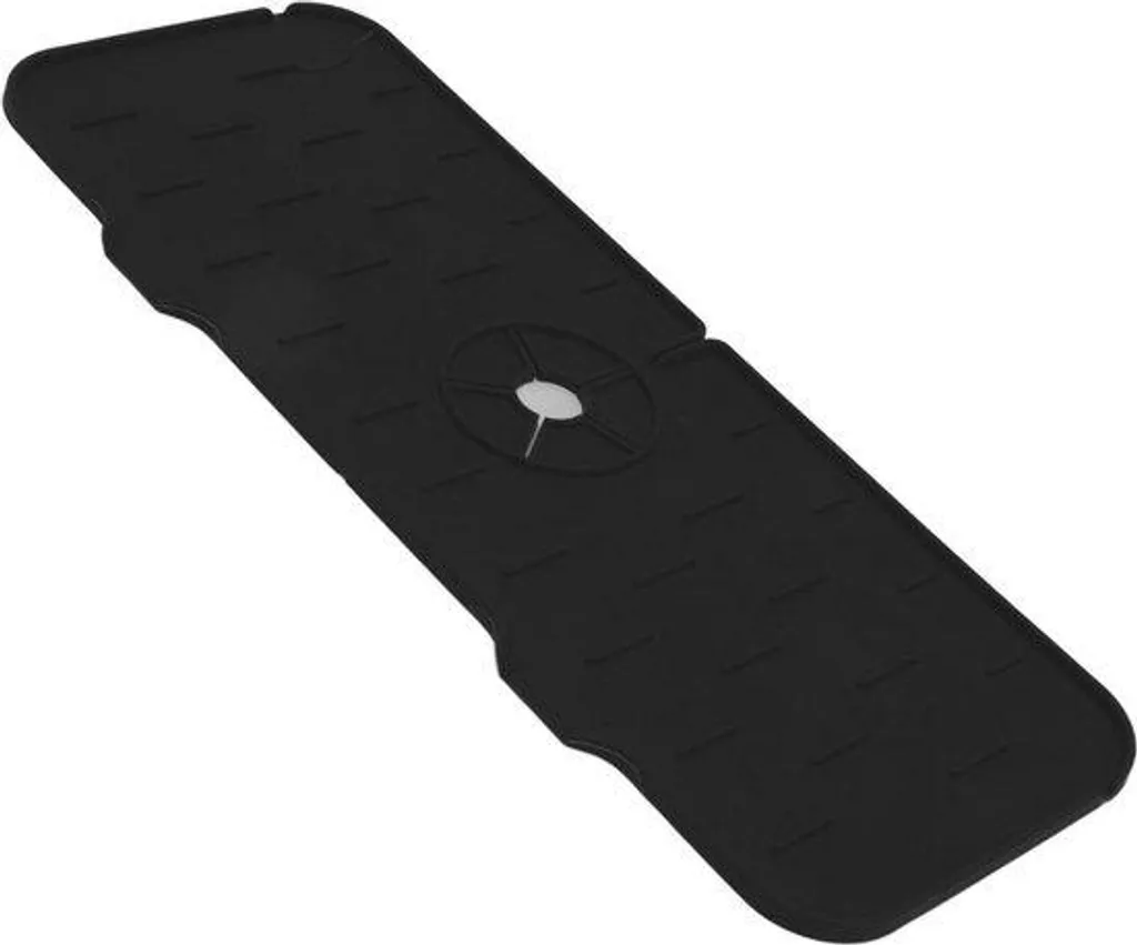 Bouchon de vidage universel en silicone noir pour lavabo et baignoire