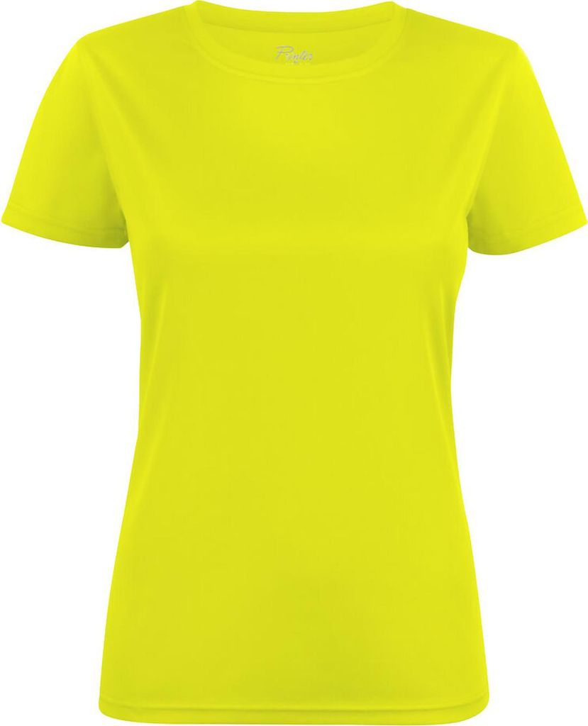 Damen Lauf-Funktionsshirt Printer aus 100% Polyester mit Rundhalssausschnitt, Rot