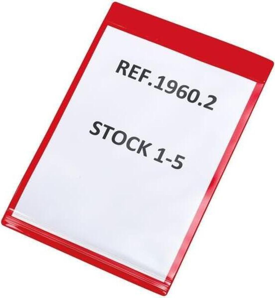 DJOIS Kennzeichnungshülle Dry-Zip 163203 A5 rot 10 St./Pack.