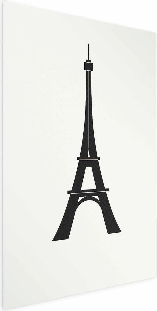 Posterpapier Poster - Eiffel Tower Simple Black-and-White Graphic 21x30 cm Abstrakt d-C-10023-ao-a