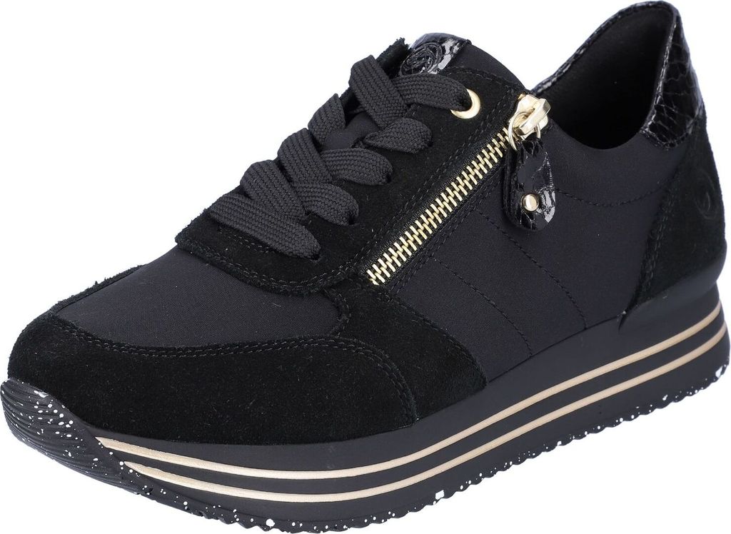 Remonte Damen Sneaker D1316-01 Schwarz