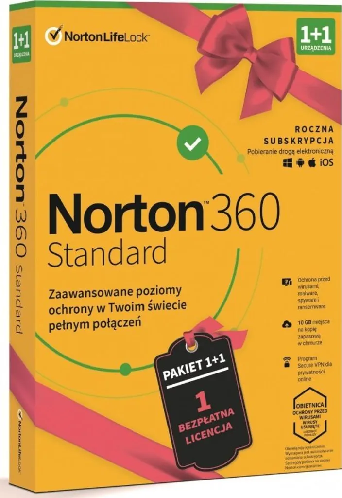 Norton 360 Standard 2 appareils 12 mois 21411368 - Antivirus Complet PC