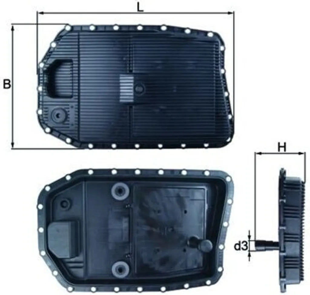 Carter d'Huile Boîte de Vitesse KNECHT HX 154 pour Passage Souple