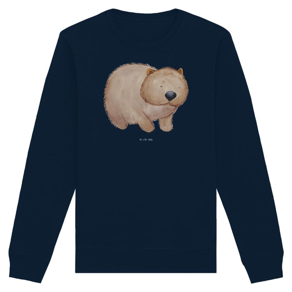 Mr. & Mrs. Panda Bio Pullover Wombat Größe XS - French Navy - Geschenk, Das Leben Ist schön, Motivation, Sweater, Pulli, Lustige Sprüche, Austr...