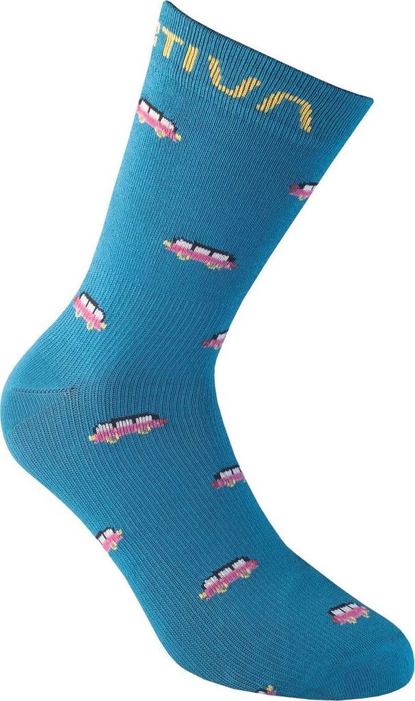 Outdoor Fun Socks, Climbing Footwear, XL, Turchese/Fucsia (Blue) - La Sportiva