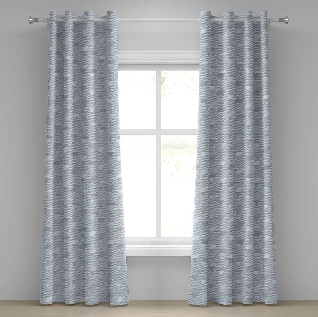 Paire de rideaux décoratifs 2 panneaux 280x245 cm style minimaliste chic