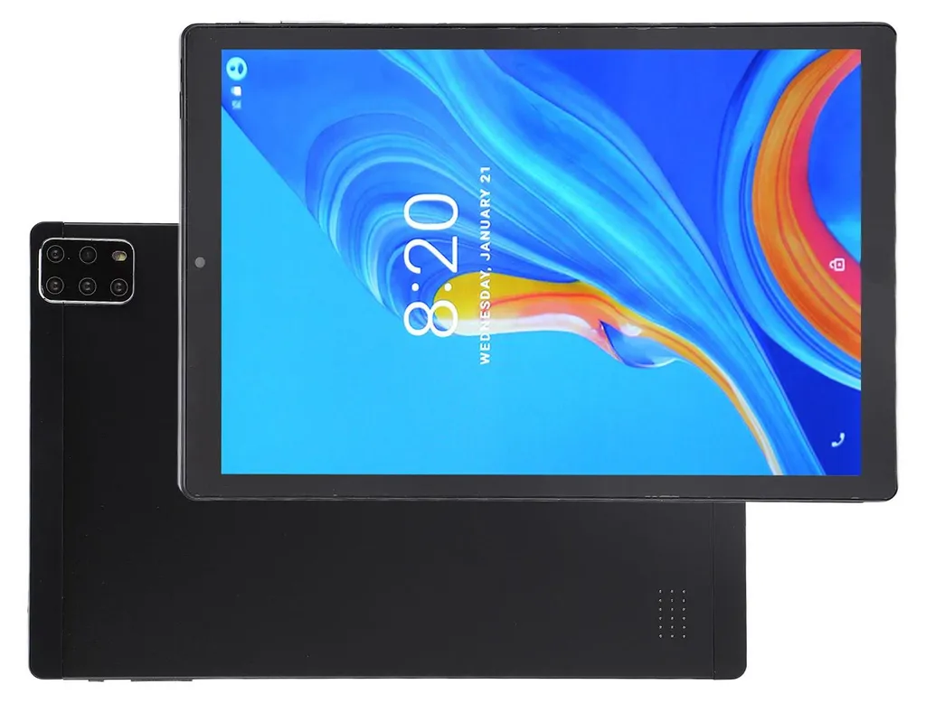 Tablette Tactile 10,1" 5G Android 12 - 6Go RAM 128Go SSD - Noire 10 cœurs