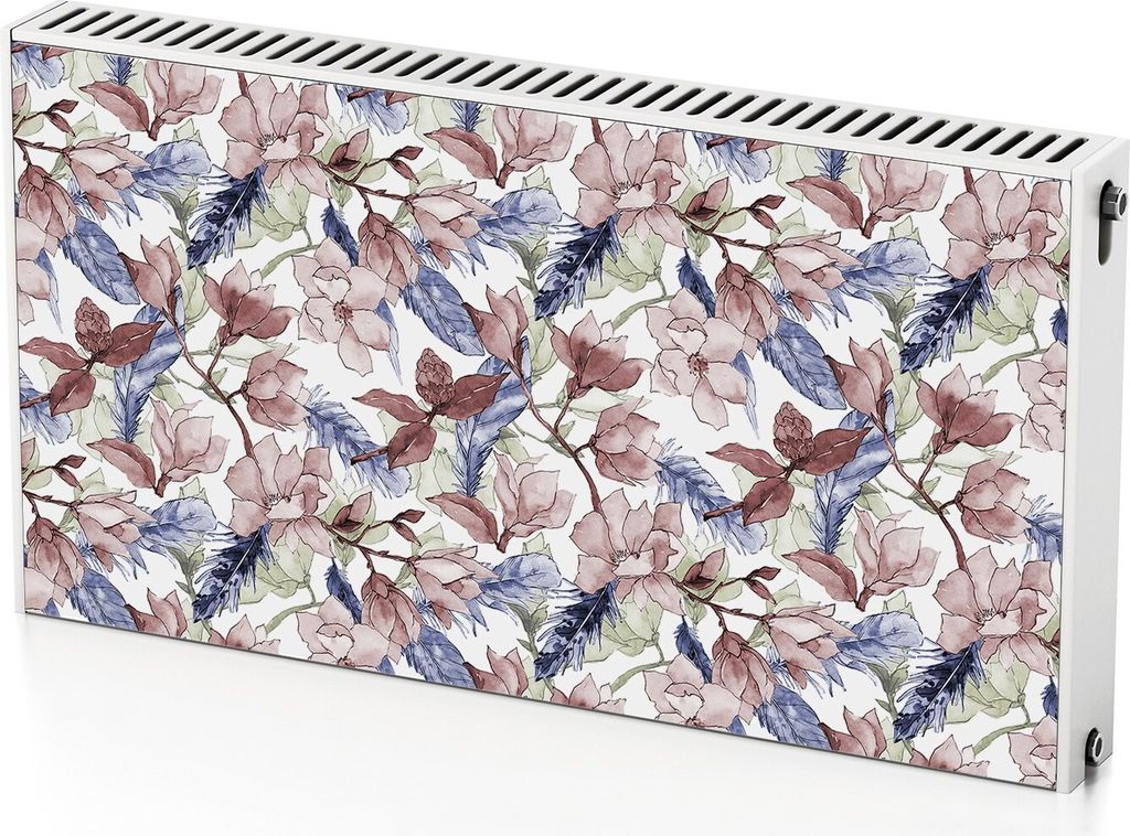 Blumen – Magnetische Heizkörperabdeckung – 110x60 cm – Magnet Heizkörperabdeckung – 3D Würfel – Heizkörperverkleidung – Magnetische...