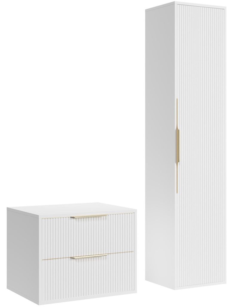 Badplaats Mobile Sottolavabo Rimini 80 cm - Bianco Opaco - Immagine del prodotto 