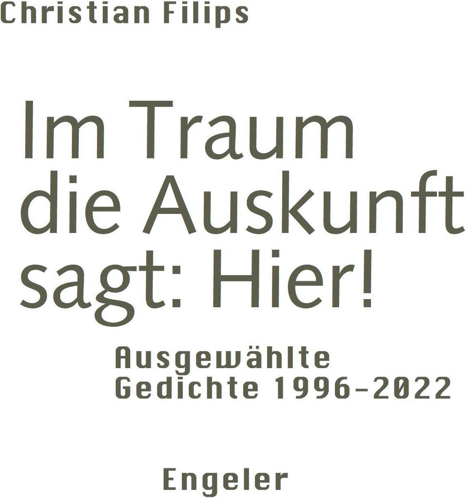 Im Traum die Auskunft sagt: Hier!