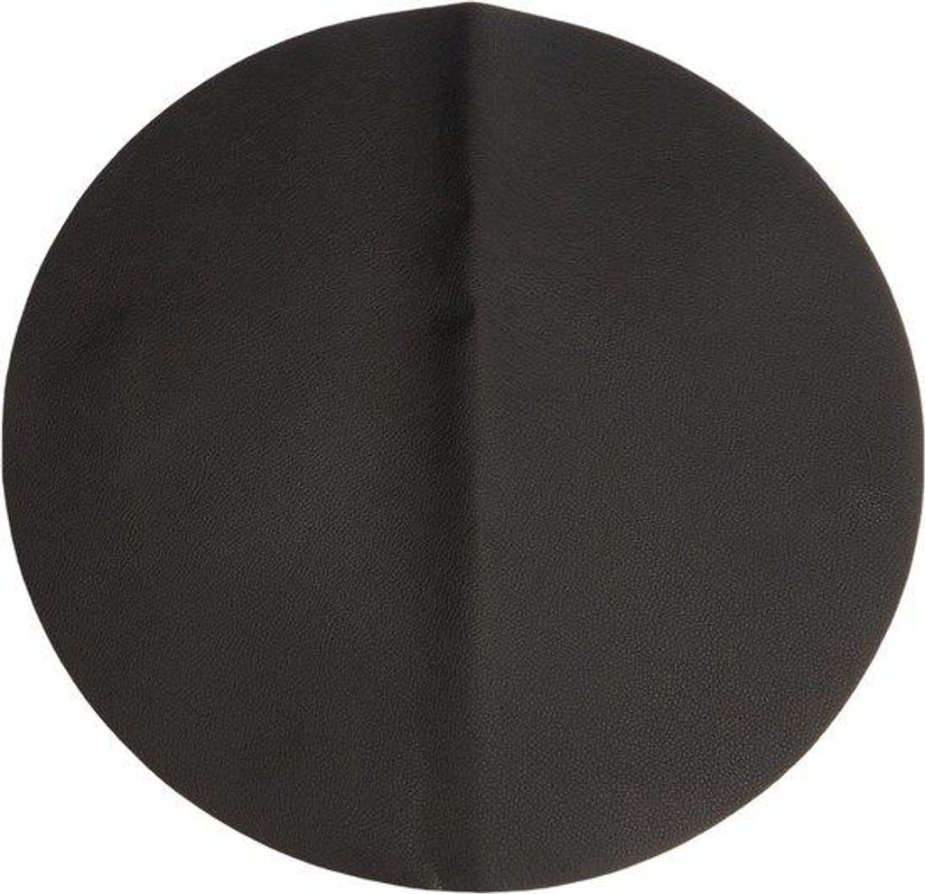 Leder-Unterlage PVC schwarz 38 cm
