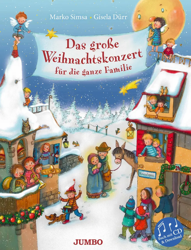 Livre CD Musique de Noël Famille - Chants Classiques et Contes Illustrés